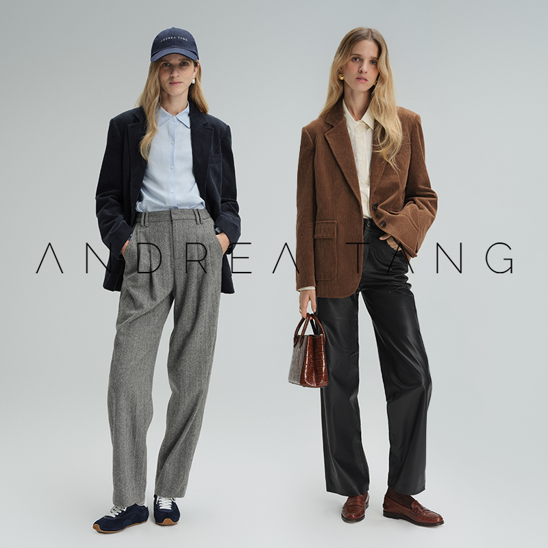 Andrea Tang|Suit Kimberley|Vintage Pure Cotton Corduroy Loose Casual Blazer Andrea Tang|Suit Kimberley|Vintage Pure Cotton Corduroy Loose Casual Blazer