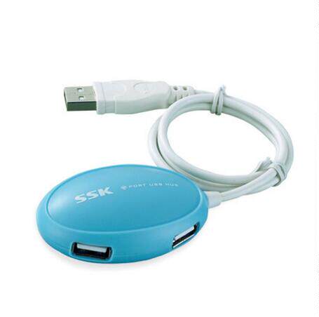 SSK one drag four USB2 0 hub HUB splitter laptop extender converter SHU017