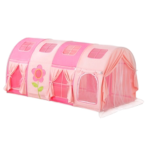 Childrens bed tent bed curtain boy and girl indoor playhouse bunk bed princess castle toy cartoon anti-fall