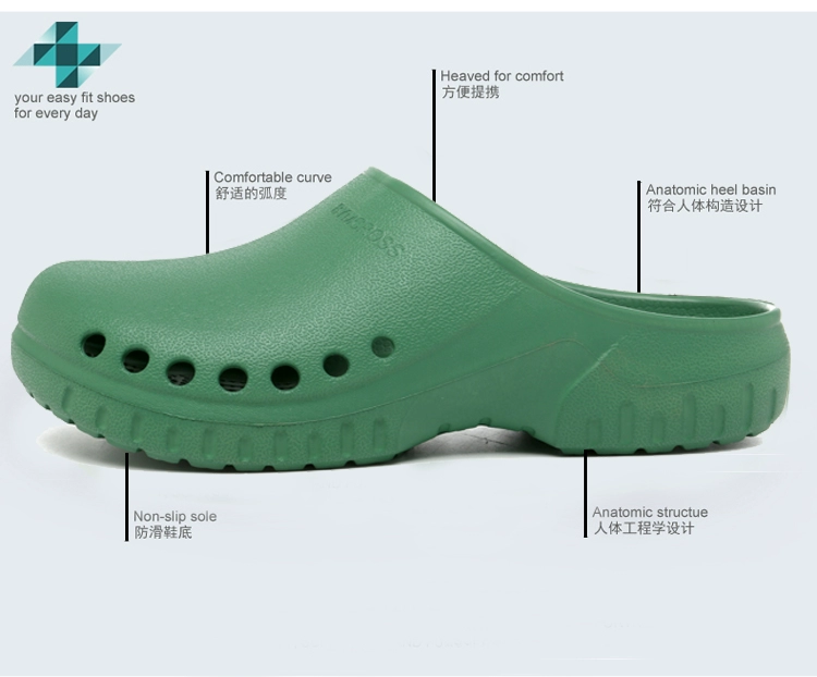 Surgical shoes, operating room slippers for men and women, medical non-slip toe-toe shoes for doctors, nurses, monitoring rooms, work experiments, clogs