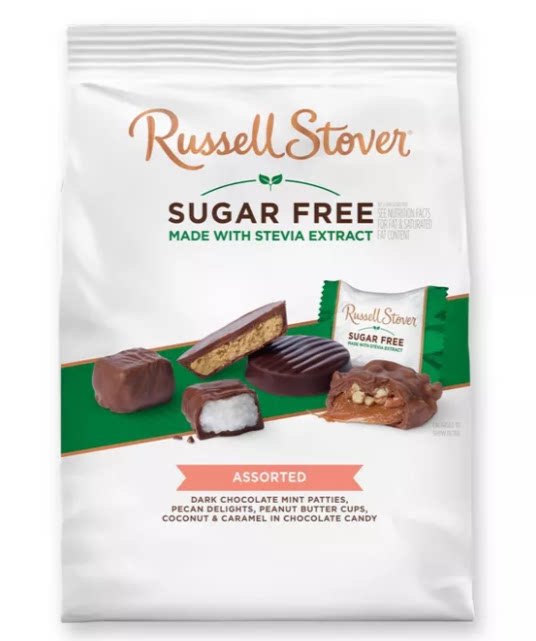 American Russell Stover Sugar-Free Coconut Caramel Sandwich Dark Chocolate Mix Single Flavor