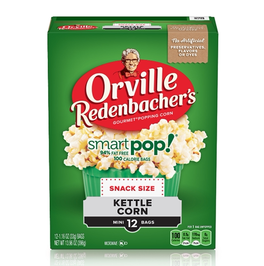 American Orville Redenbachers Smart Pop butter low-calorie popcorn