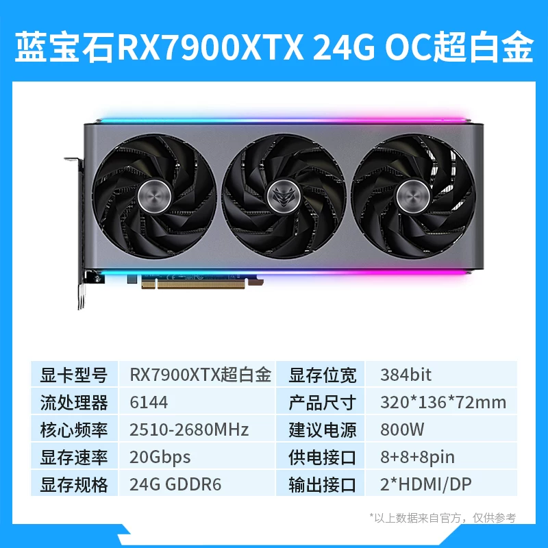 Sapphire RX790XTX Super Platinum 7600 6750XT Platinum 6600 8G графическая карта для игр