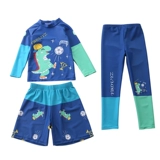 Купальник для мальчиков, детский комбинезон, пляжный лонгслив, быстросохнущий комплект для плавания, защита от солнца, подходит для подростков