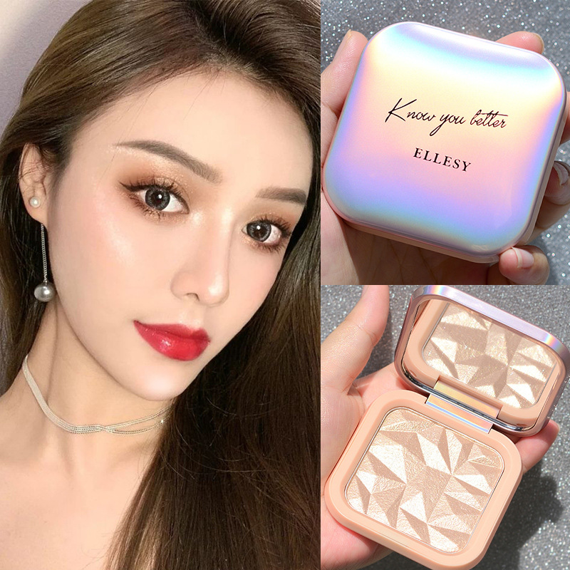 Li Jiaqi recommends ginger highlighting powder cake repairing plate to brighten three-dimensional nose shadow champagne gold mashed potatoes fairy pearl