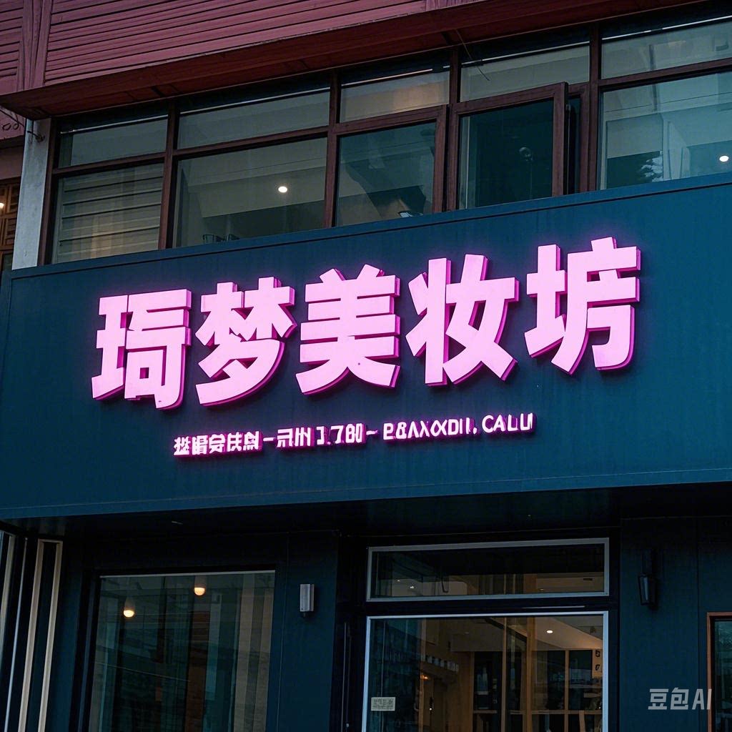 绮梦美妆坊的LOGO