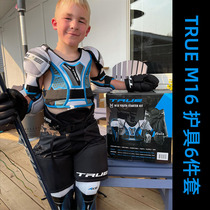 TRUE Childrens Ice Hockey Protective Equipment Childrens Beginner Real Ice Hockey Roller Skating Protective Equipment 6-piece Basic Set