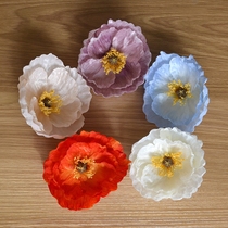 Simulated flower poppy flower big flower head poppy creative handmade DI photography window background wall Hanfu ancient style hair accessories