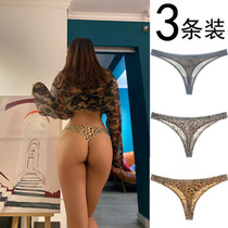 3 slim piece of ice silk BAO WEN sexy thong women European and American temptation fitness seamless hot underwear women