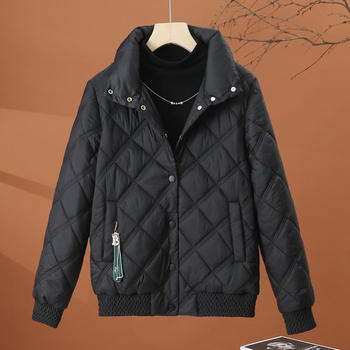 Miao zhen short korean style standing collar down cotton jacket for women Miao zhen short korean style standing collar down cotton jacket for women