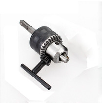 Light electric hammer impact drill Conversion electric drill chuck round handle two pits two slots adapter rod key chuck Three-piece set 