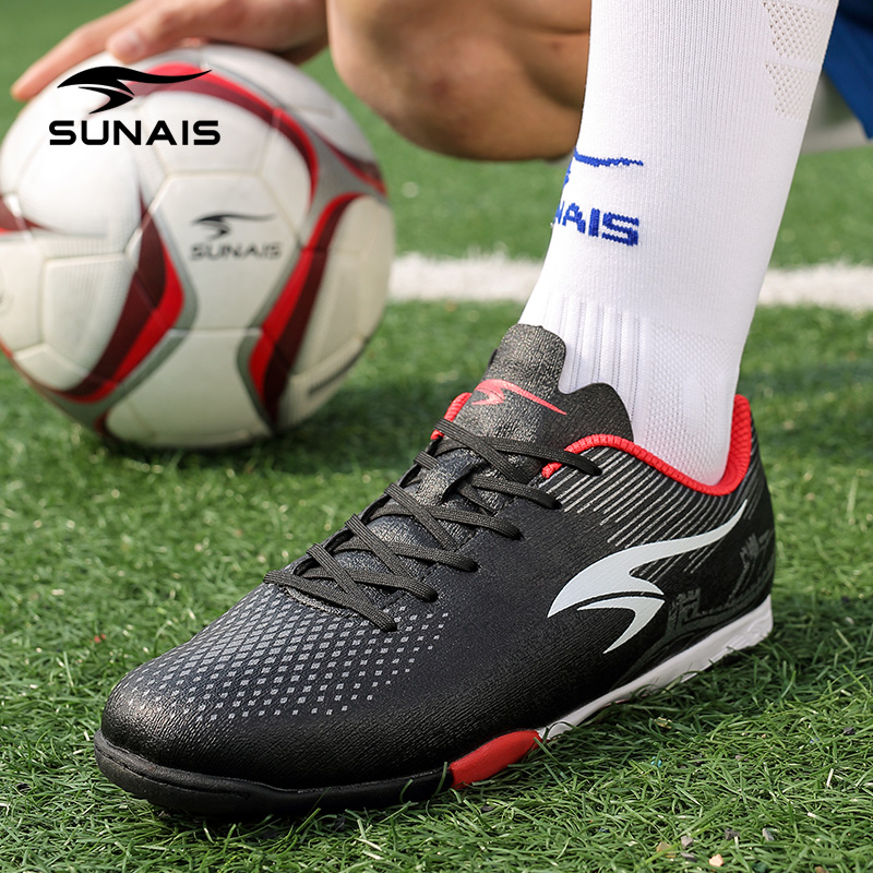 SUNAIS Schulelion football shoes Children crumpled TF short nails breathable male and female students in primary and secondary school football training shoes men