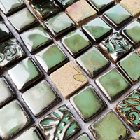 Оливково-зеленый одинарный 33,4×33,4 мм