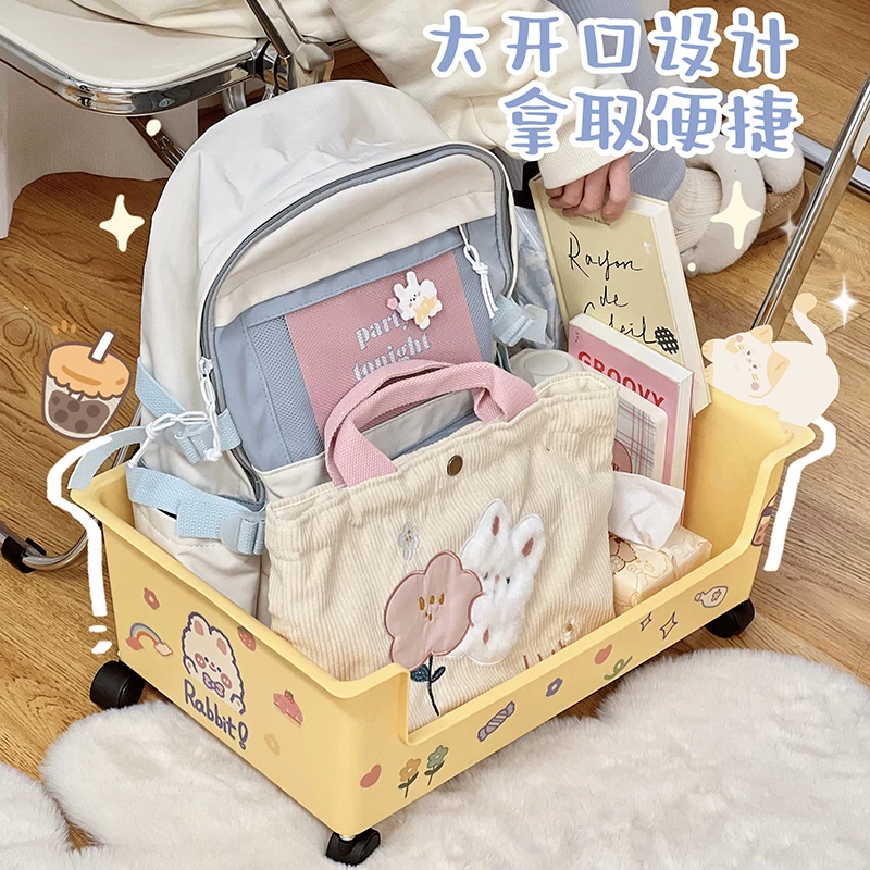 Cart, table storage box for students