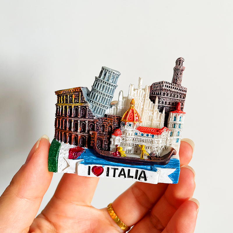 3D 3D Travel Of Refrigerator Sticker And Magnet Sticker Cities Around The World European Countries Tourism Souvenirs New Creative display picture 4