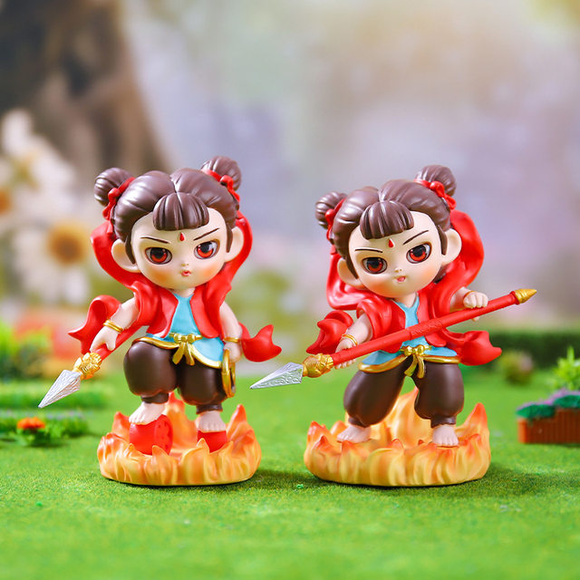 Authentic Nezha the Third Prince Sea-Seeking Blind Box 2025 New Internet Celebrity Movie Merchandise National Trend Series Figurine Display