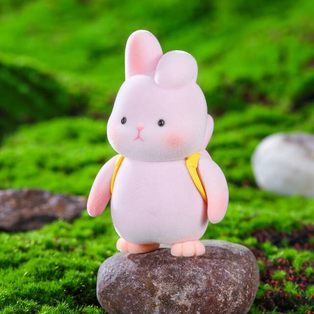 Authentic Flocked Yoyo Rabbit Outing Series Blind Box 2025 New Model Cute Gift for Girls Figurine Toy