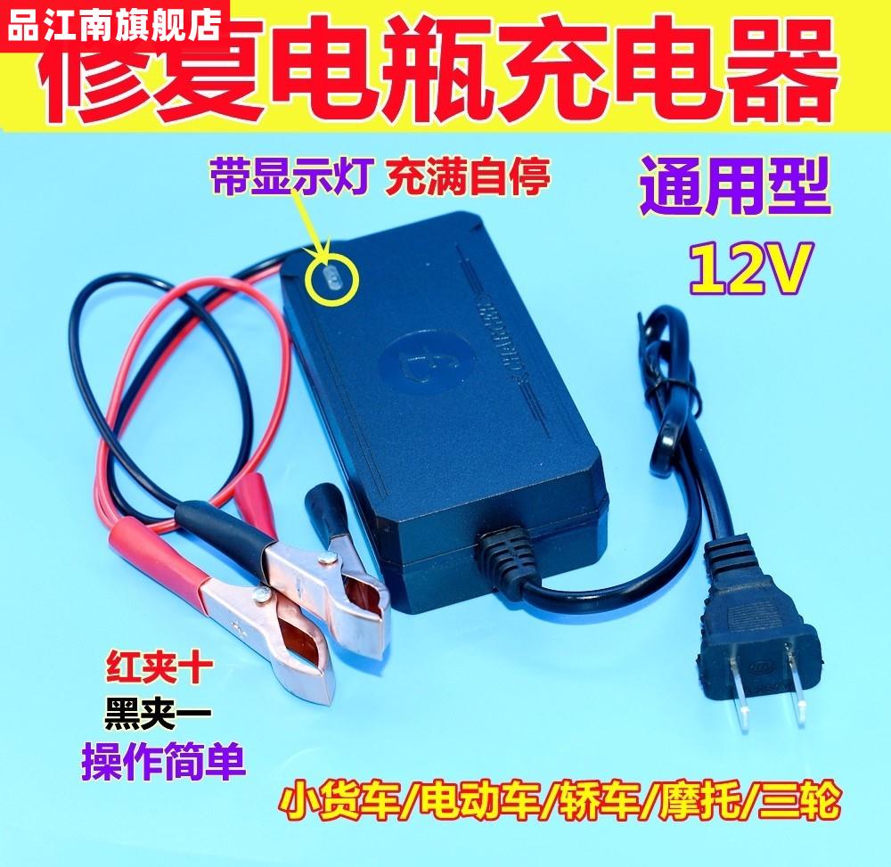 Motorcycle battery charger 12v lead acid dry battery general pedal three wheels women's 12 volt fast rush