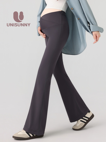 Unisunny Shark Pants Fall and Winter Low Waist Yoga Pregnant Women — 4