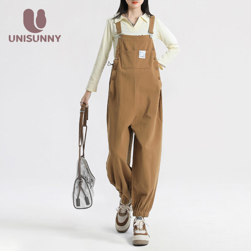 Unisunny Maternity Overalls for Spring and Autumn, Wide-Leg Pants That Don'T Tighten the Belly, Large Size Casual Maternity Wear for Autumn Unisunny Maternity Overalls for Spring and Autumn, Wide-Leg Pants That Don'T Tighten the Belly, Large Size Casual Maternity Wear for Autumn