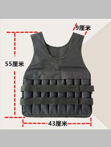 Weight-bearing sand vest mens fitness running weight sandbag rehabilitation gravity training sandbag clothes sports backpack sand jacket
