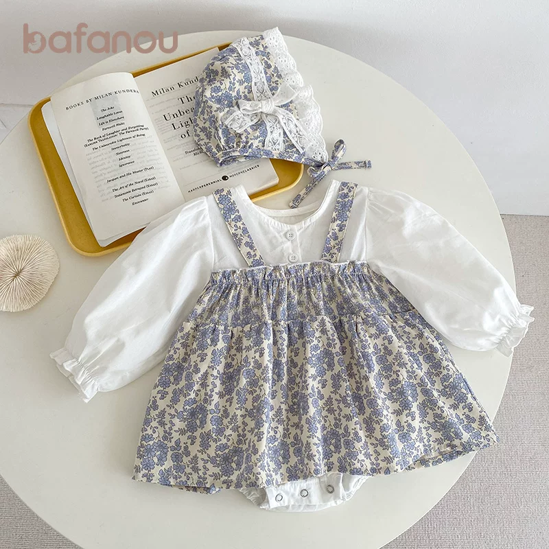 Ав Autumn overall для малыша, бодик, хлопковый набор для девочки