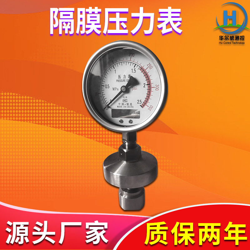Stainless Steel Diaphragm Pressure Gauge Corrosion Resistant Pressure Gauge Flange Connection Diaphragm Pressure Gauge Manufacturer