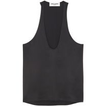 24 issues interest-free] YSL Yves Saint Laurent Womens Mulberry Silk Crepe Satin Vest