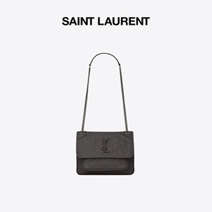 YSL/圣罗兰 女士NIKI迷你复古褶皱皮革肩背包链条包