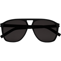 Chinese Valentines Day gift] YSL Saint Laurent Unisex SL 596 DUNE black sunglasses