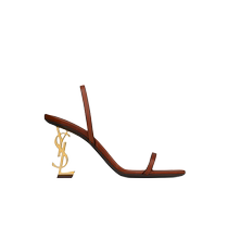 6 periods interest-free] YSL Yves Saint Laurent womens OPYUM vegetable tanned leather slingback sandals