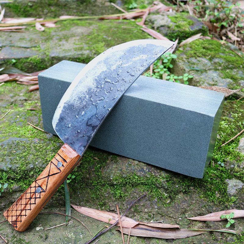 Easy sharpening natural sharpening stone household kitchen knife sharp blade green sandstone pulp plus size original stone cutting