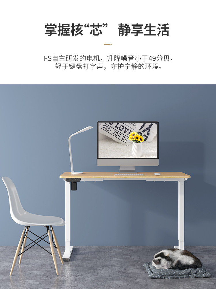 A股上市企业 FE2 电动升降桌腿 4档高度记忆 遇阻回退 图7
