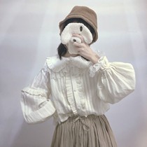 lo skirt inner lap shirt Loretta Lolita Lolita autumn winter girl student lantern sleeve doll collar long sleeve sweet and beautiful day