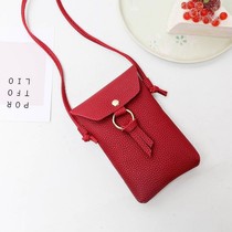 Small bag winter 100 lapped Korean version Mini single shoulder inclined satchel bag for elderly hanging neck mobile phone cover