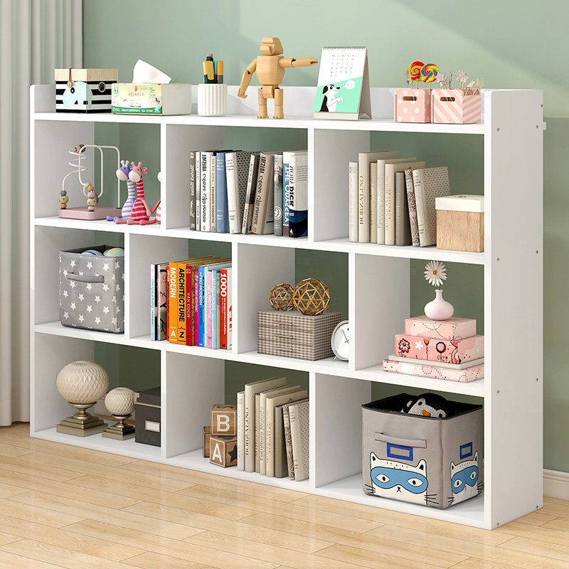 Bookcase floor simple bedroom shelf storage small cabinet home living room student storage multi-layer simple bookshelf
