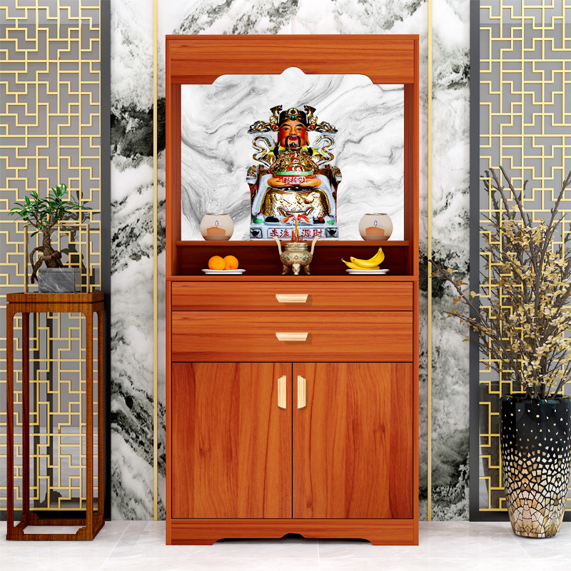 Modern Buddhist shrine altar cabinet for the table vertical cabinet Guanyintai god statue for the altar altar home living room God of Wealth worship table