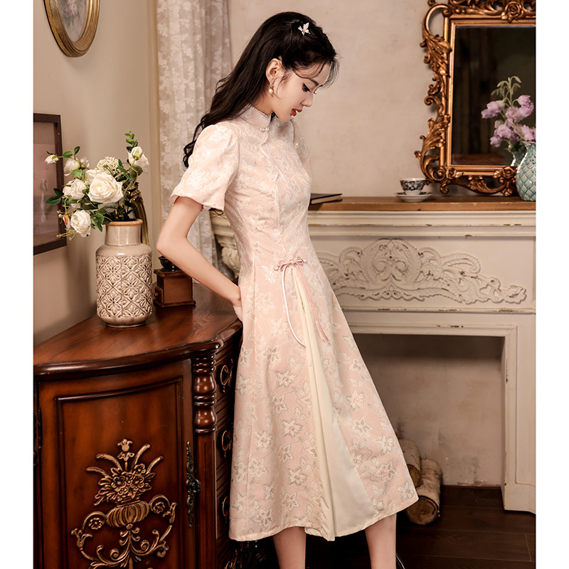 does a formal dress have to be floor length Wednesday 星期三 New Chinese Style Pinstripe Square Skirt Victorian Qipao