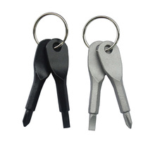 Foreign Trade Goods Source Outdoor EDC Carry-on multifunctional tool with cross screwdriver Screwdriver Sends Keyring