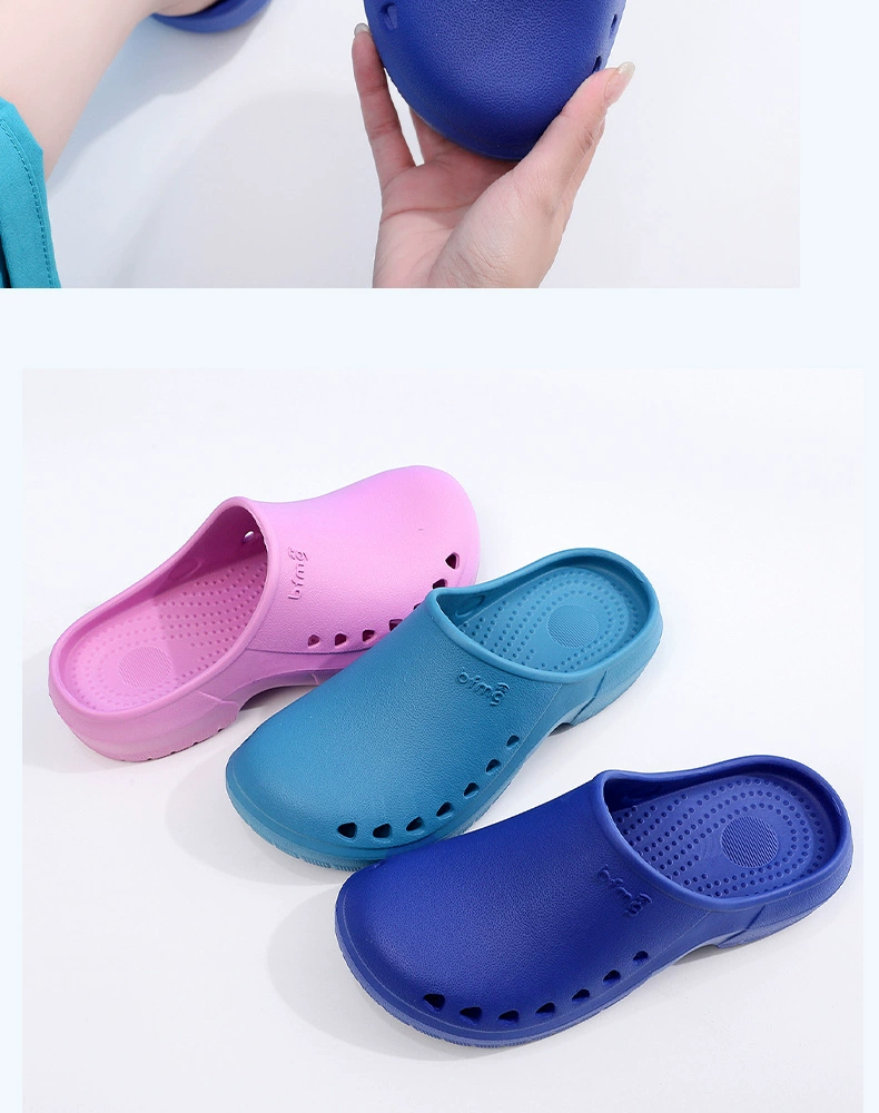 Operating room slippers women's non-slip surgical shoes hospital professional protective non-stinky feet thick-soled surgeon laboratory shoes