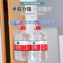 Multifunctional magic travel folding clothes drying rack window frame indoor simple home travel creative five-hole artifact bold