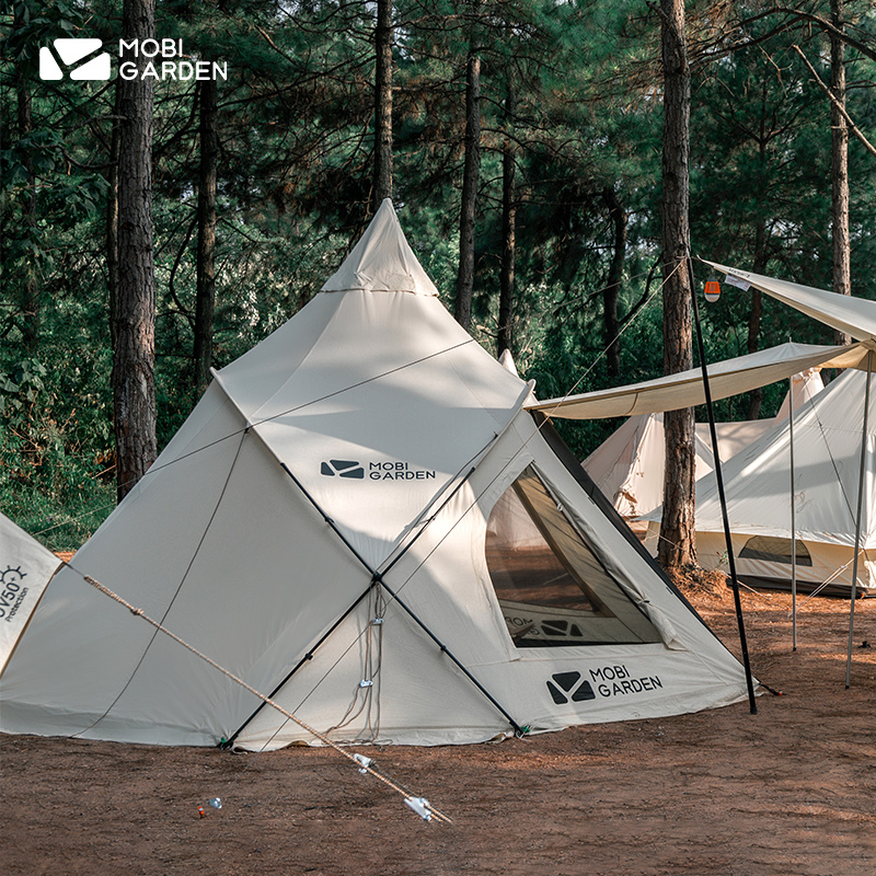 Glamping Mugao Di Mobi Garden outdoor large space camping thickened cotton camping camp tent