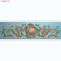 Finely carved relief scanned image hoarding European style Tibetan style wooden door door flower bedside flower decal top flower foreign flower CG32