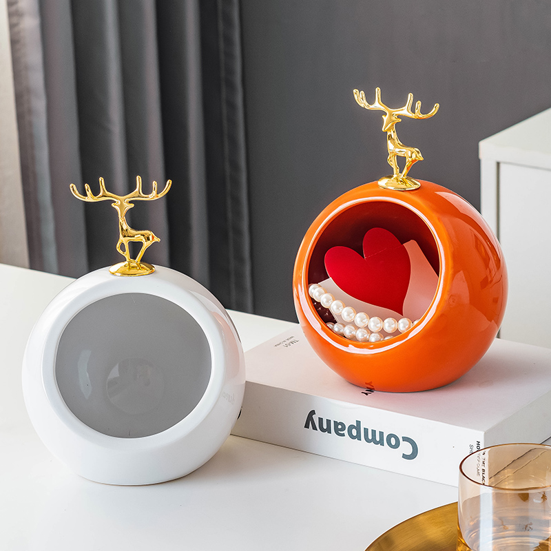 Storage box with keys light luxury porch shoe cabinet entry door desktop modern net red decoration