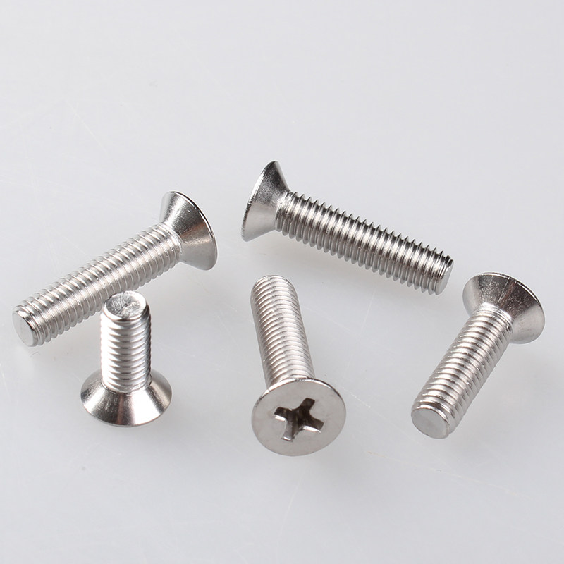 304 stainless steel sink cross machine screws flat head screws M1*3 4 5 6 8 GB819 Sink Flat Machine
