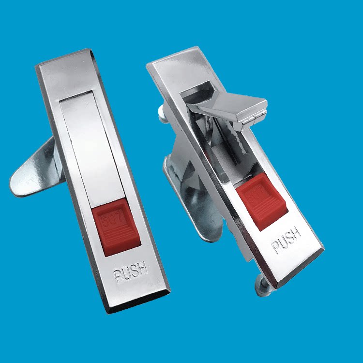 Haitan MS507 Fire Lock Plane Distribution Box Lock Turn Tongue Lock Red Button Mechanical Universal Bounce Lock Now