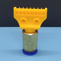 Plastic mini blow nozzle with windpipe joint ABS16 hole blow nozzle compressed air machine sweeping