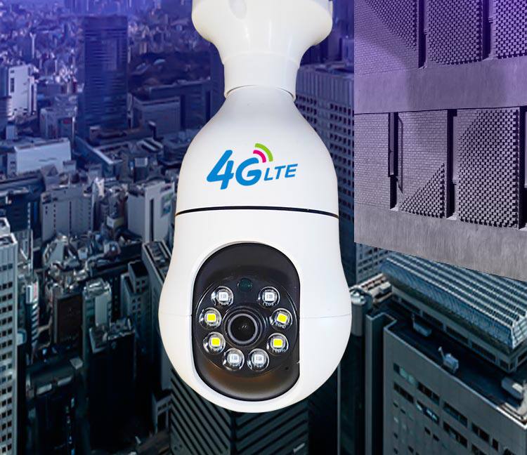 4g/5g摄像头 不用网络的远程监控摄影头无需wifi家用灯头式4g插卡黑科技摄像头