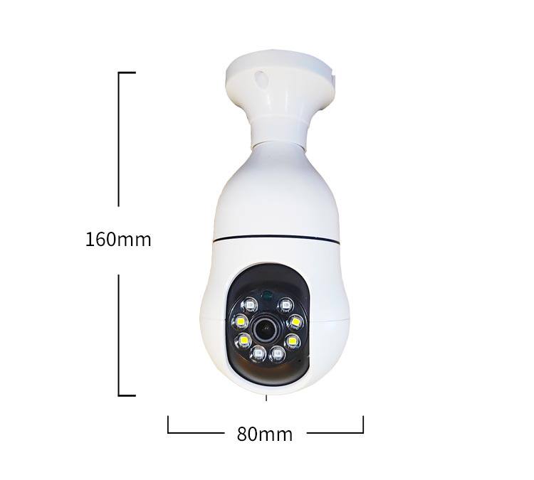 4g/5g摄像头 不用网络的远程监控摄影头无需wifi家用灯头式4g插卡黑科技摄像头