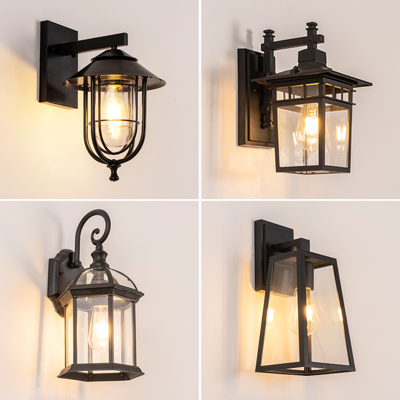 Villa Outdoor Wall Lamp, New Chinese Style Gate Pillar, Courtyard Exterior Wall, Outdoor Balcony, Eaves, Retro Wall-Mounted Lamp, Waterproof Villa Outdoor Wall Lamp, New Chinese Style Gate Pillar, Courtyard Exterior Wall, Outdoor Balcony, Eaves, Retro Wall-Mounted Lamp, Waterproof